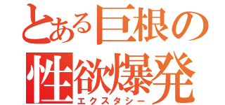 とある巨根の性欲爆発（エクスタシー）