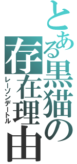 とある黒猫の存在理由（レーゾンデートル）