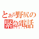 とある野尻の緊急電話（ラヴコール）