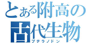 とある附高の古代生物（プテラノドン）