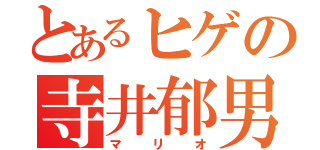 とあるヒゲの寺井郁男（マリオ）