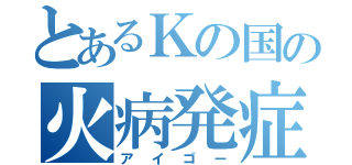 とあるＫの国の火病発症（アイゴー）