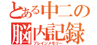 とある中二の脳内記録（ブレインメモリー）