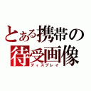 とある携帯の待受画像（ディスプレイ）