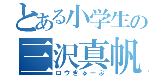 とある小学生の三沢真帆（ロウきゅーぶ）