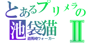 とあるプリメラの池袋猫Ⅱ（遊馬崎ウォーカー）