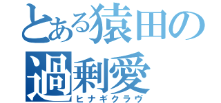 とある猿田の過剰愛（ヒナギクラヴ）