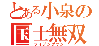 とある小泉の国士無双（ライジングサン）