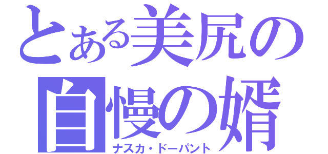 とある美尻の自慢の婿（ナスカ・ドーパント）