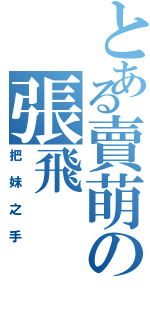 とある賣萌の張飛（把妹之手）