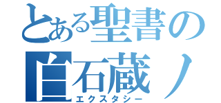 とある聖書の白石蔵ノ介（エクスタシー）