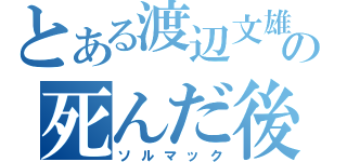 とある渡辺文雄の死んだ後（ソルマック）