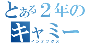 とある２年のキャミー（インデックス）