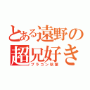 とある遠野の超兄好き（ブラコン秋葉）