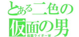 とある二色の仮面の男（仮面ライダーＷ）