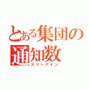 とある集団の通知数（スリーナイン）