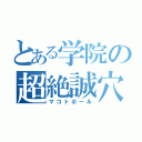 とある学院の超絶誠穴（マコトホール）