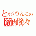 とあるうんこの筋肉隆々（キンニク）