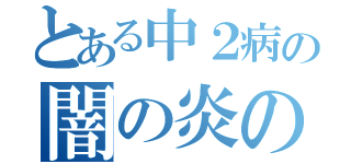 とある中２病の闇の炎の使い手（）