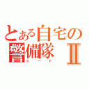 とある自宅の警備隊Ⅱ（ニート）