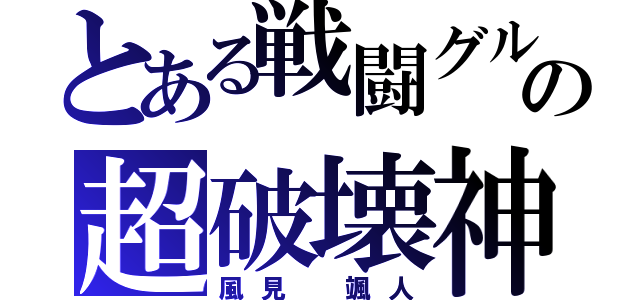 とある戦闘グルの超破壊神（風見 颯人）