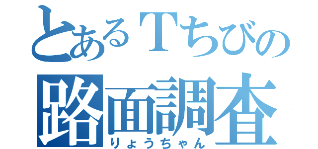 とあるＴちびの路面調査隊（りょうちゃん）