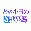 とある小雪の妃我莫屬（タ フ ィ ー）