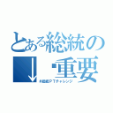 とある総統の↓︎重要↓︎（＃総統ＰＴチャレンジ）