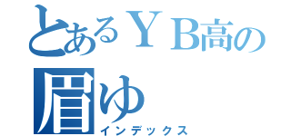 とあるＹＢ高の眉ゆ（インデックス）