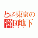 とある東京の営団地下鉄（メトロ）