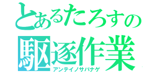 とあるたろすの駆逐作業（アンテイノサバナゲ）