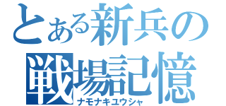 とある新兵の戦場記憶（ナモナキユウシャ）