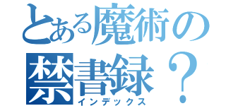 とある魔術の禁書録？？（インデックス）