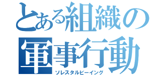 とある組織の軍事行動（ソレスタルビーイング）