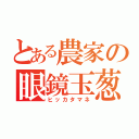 とある農家の眼鏡玉葱（ヒッカタマネ）