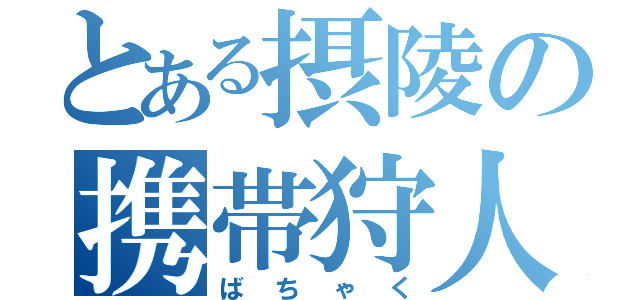 とある摂陵の携帯狩人（ばちゃく）