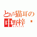 とある猫耳の中野梓喵！（インデックス）