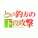 とある釣方の下段攻撃（ぎゃくダウンショット）