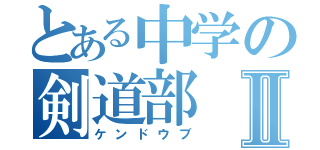 とある中学の剣道部Ⅱ（ケンドウブ）