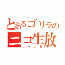 とあるゴリラのニコ生放送（ニャン卵）