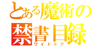 とある魔術の禁書目録（ワイドドア）