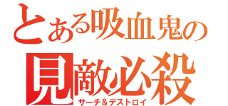 とある吸血鬼の見敵必殺（サーチ＆デストロイ）