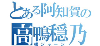 とある阿知賀の高鴨穏乃（裸ジャージ）