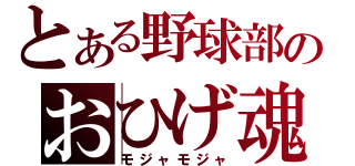 とある野球部のおひげ魂（モジャモジャ）