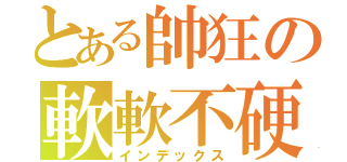 とある帥狂の軟軟不硬（インデックス）