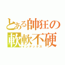 とある帥狂の軟軟不硬（インデックス）