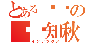 とある蹦蹦の蹦蹦知秋（インデックス）