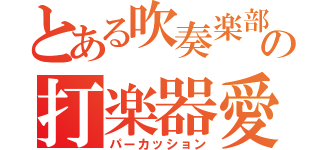 とある吹奏楽部の打楽器愛（パーカッション）