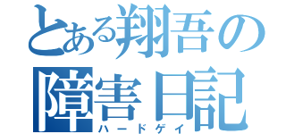 とある翔吾の障害日記（ハードゲイ）