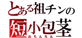 とある祖チンの短小包茎（おちんちん）